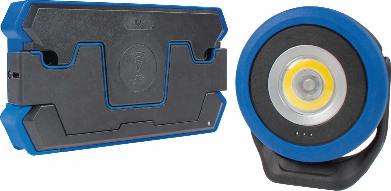 INDU 1 CHARGEUR A INDUCTION + PROJECTEUR LED RECHARGEABLE 10W