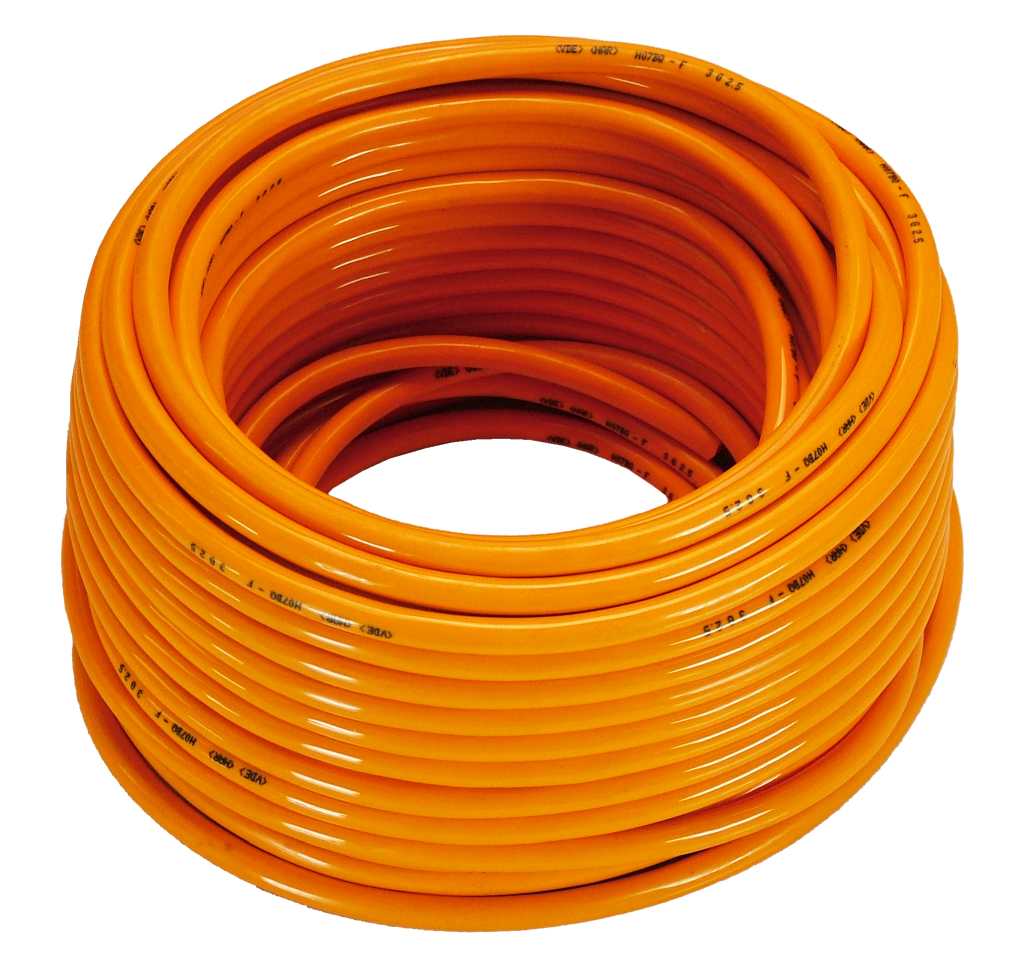 COURONNE DE CABLE DE 50M, H07BQ-F3G2,5 ORANGE