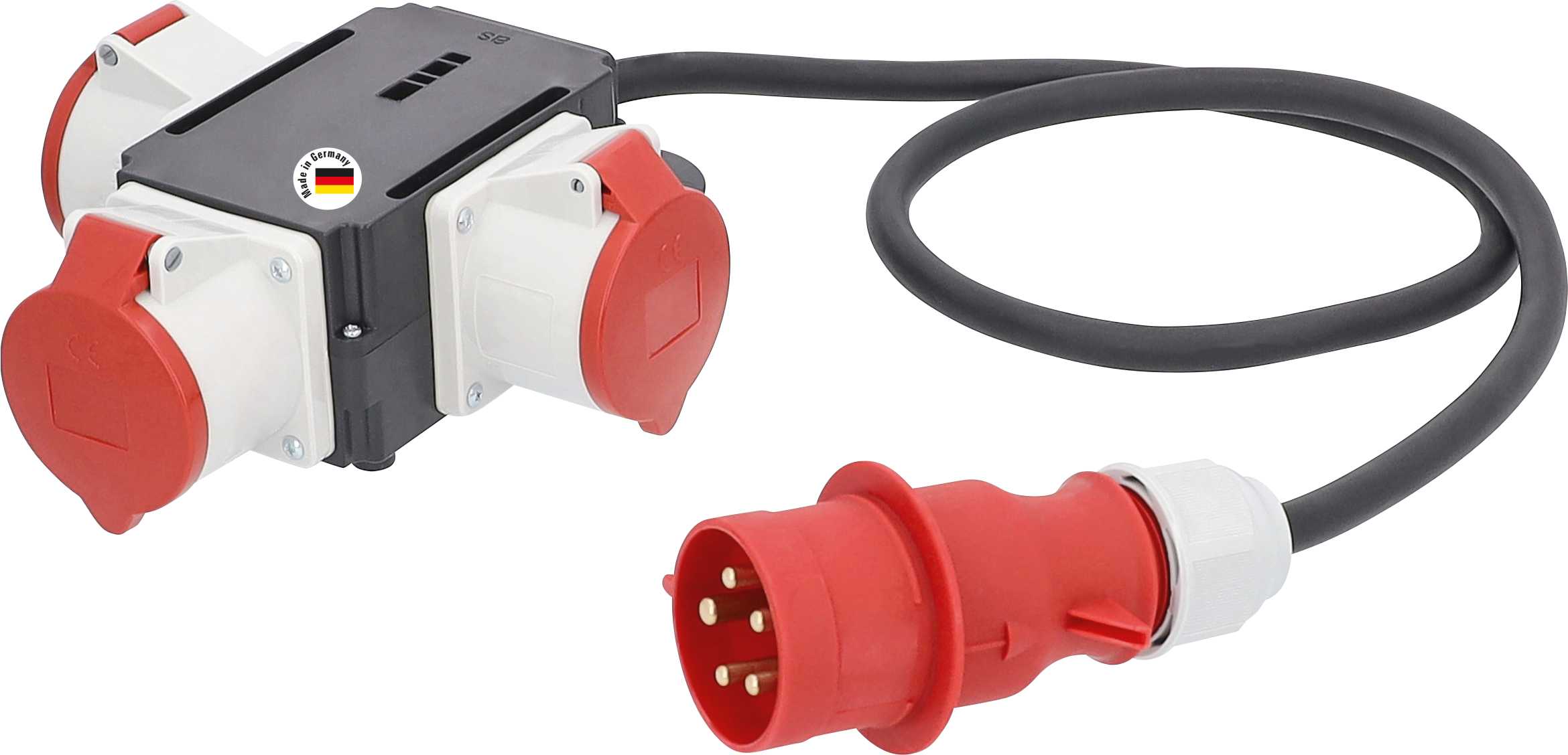 MIXO 440V/ 32A 3 PRISES CEE 32A ALIMENTATION PAR CABLE 1,5 M H07RN-F 5G4