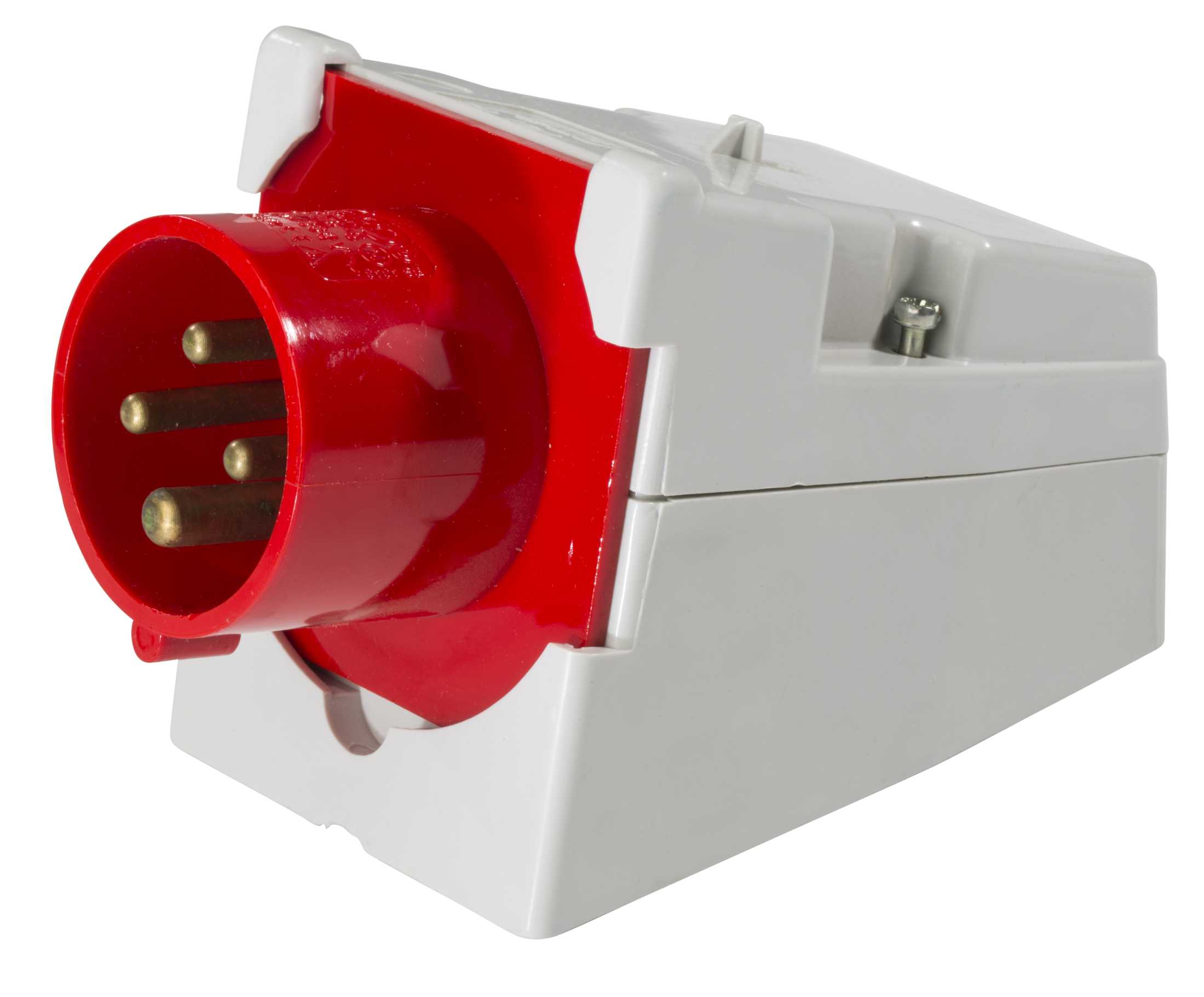 SOCLE DE CONNECTEUR MURAL CEE 400V, 16A 4 POLES