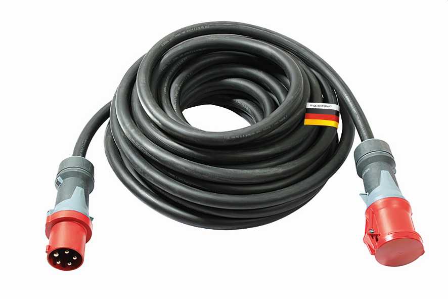 RALLONGE TRIPHASEE 63A, 50M H07RN-F5G16, 400V