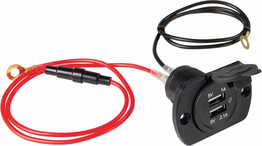 PRISE ENCASTREE USB AVEC DEUX PORTS USB, NOIR