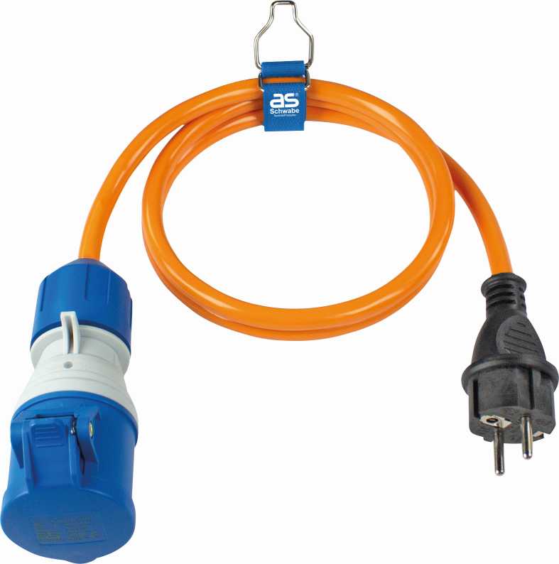 FICHE NF (230V, 16A) ET PRISE CEI AVEC COUVERCLE RABATTABLE (1PNT/16A/230V