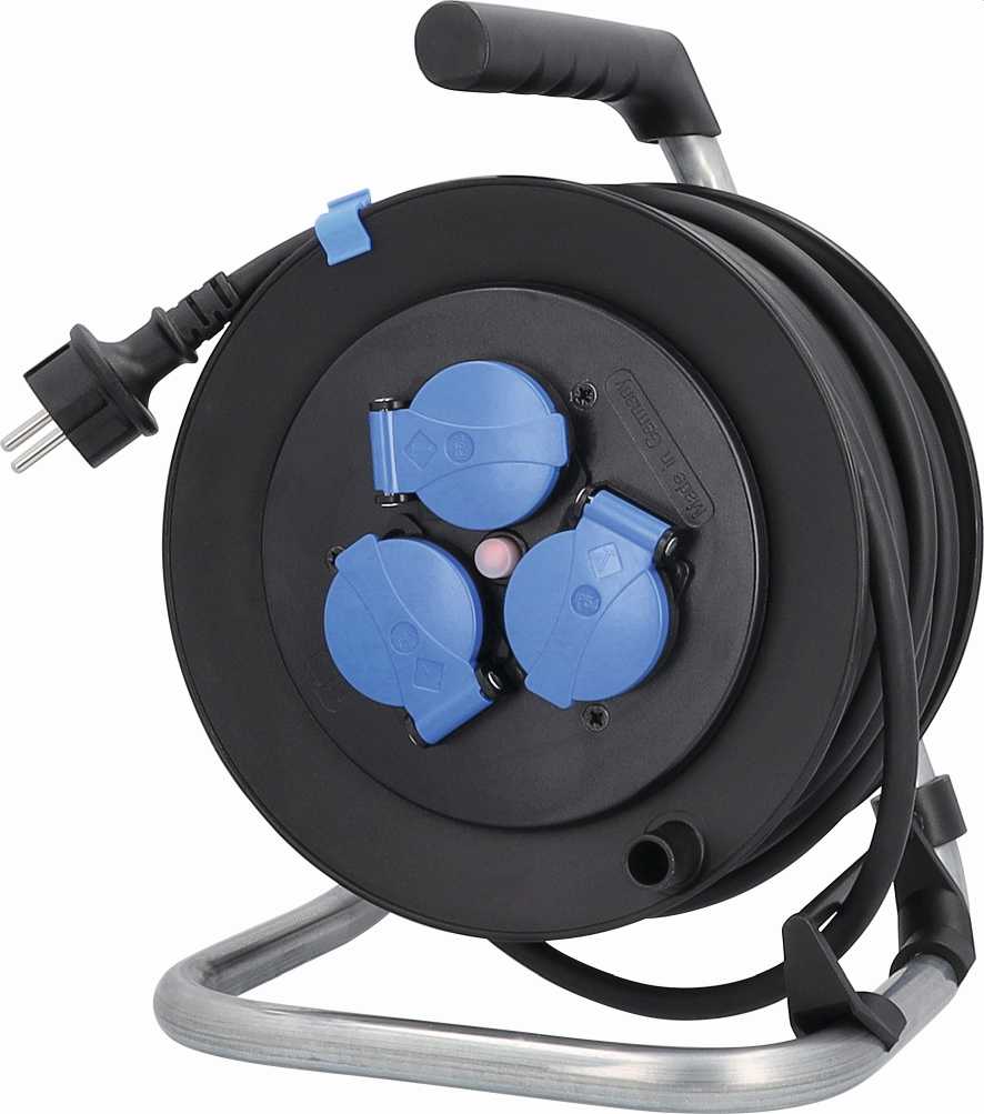 ENROULEUR 25ML DE CABLE PROFESSIONNEL AVEC CLAPETS H07RN-F3G1,5 NF