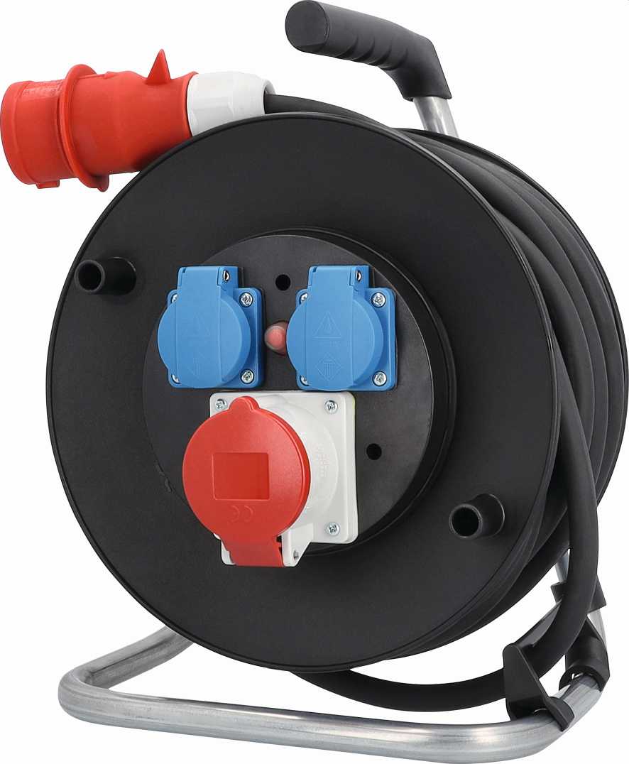 ENROULEUR DE CABLE CEE 400V, 20M H07RN-F5G2,5, 285MM, 250V, 16A