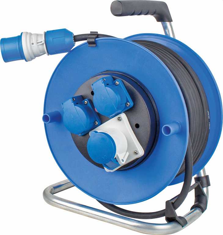 ENROULEUR DE CABLE CAMPING A TAMBOUR 285MM, 25M H07RN-F3G2,5