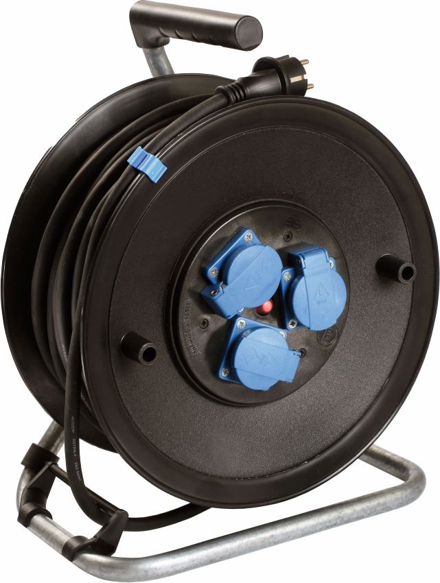 ENROULEUR 40ML DE CABLE A TAMBOUR 320mm AVEC CLAPETS H07RN-F3G2,5