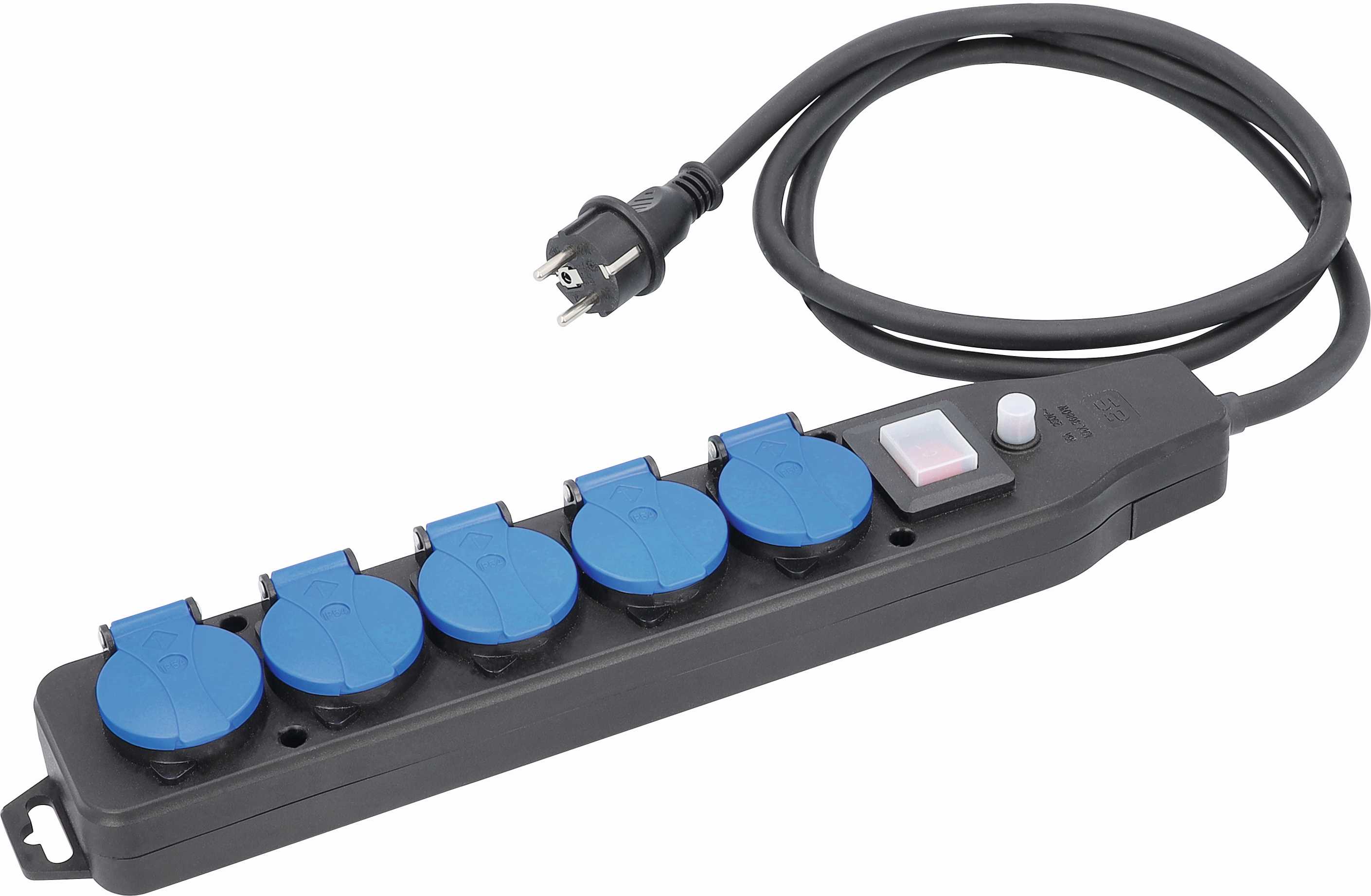 R5 SOCLE MULTIPRISES PROFESSIONNEL MODULABLE AVEC DISJONCTEUR DE PROTECTION