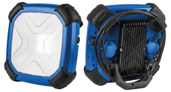 LAMPE DE CHANTIER LED 80W CROSSLINE F AVEC CORDON 3M H07RN-F 3G2,5 SUPPORT RAB