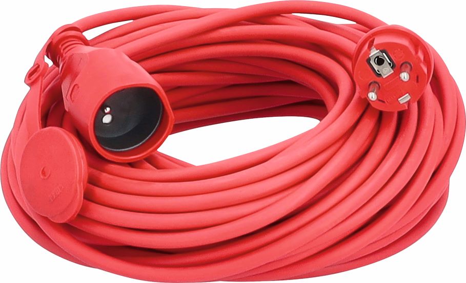 RALLONGE 50M H05VV-F 3G1,5 ROUGE