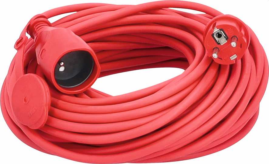 RALLONGE 25M H05VV-F 3G1,5 ROUGE