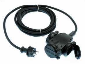 RALLONGE 25M CABLE H07RN-F 3G2,5 AVEC TRIPLETTE CAOUTCHOUC IP44