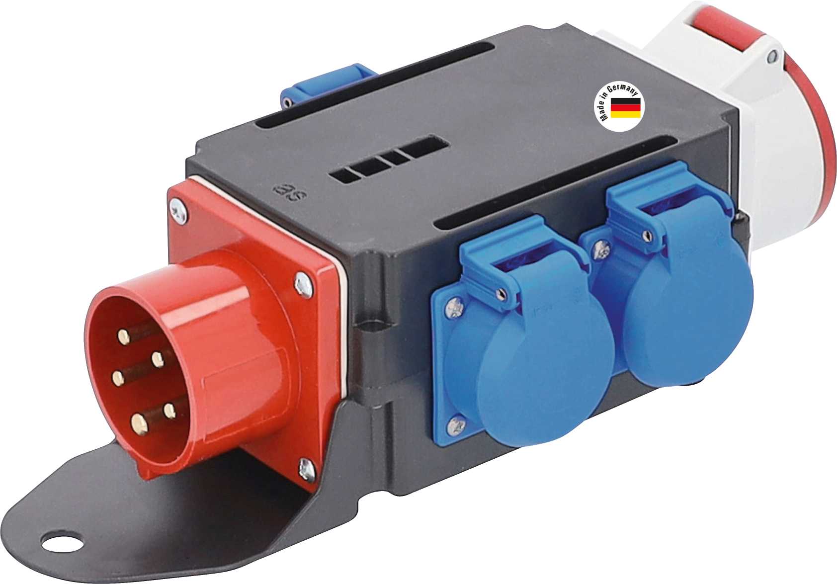 ADAPTATEUR MIXO 230V / 440V SOCLE DE CONNECTEUR 3PNT/16A/440V 3 PRISES NF 1PN