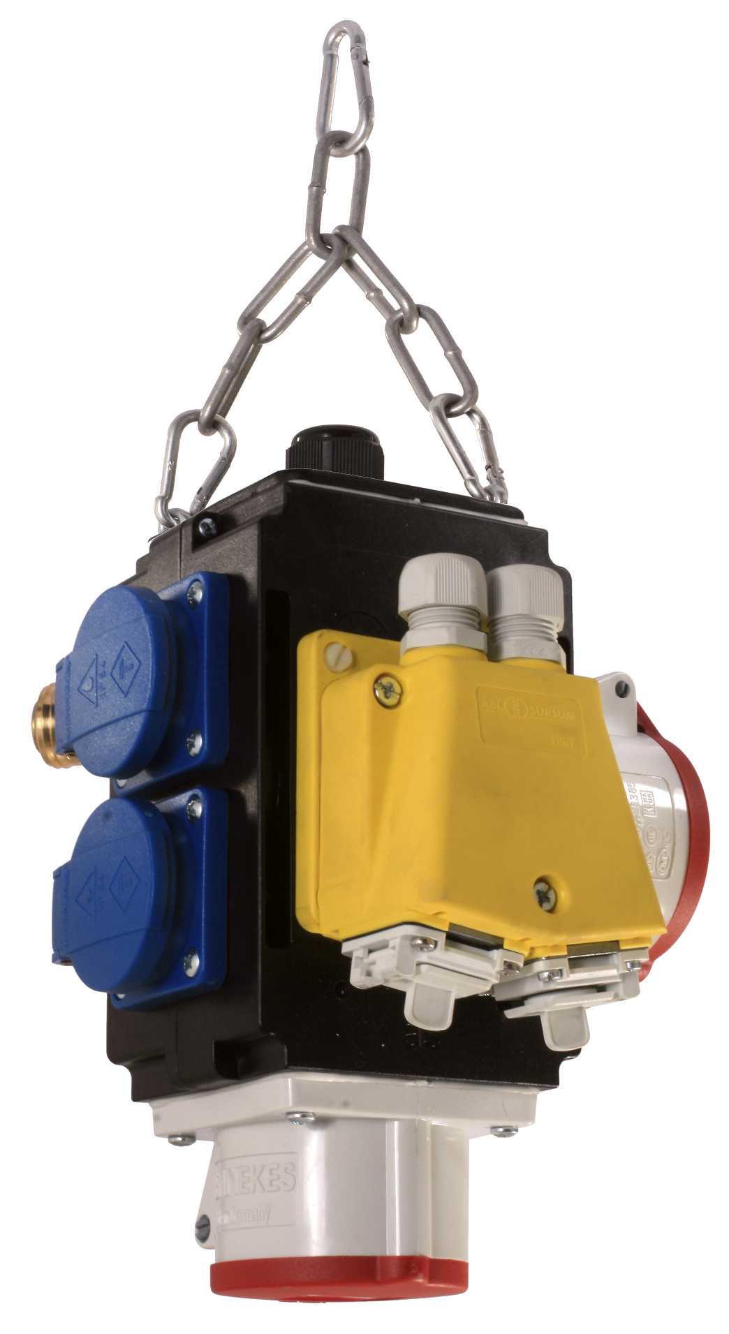 MIXO III DAT + 2X PRISES NF 1PNT/16A/250V 2X PRISES CEI 3PNT/16A/440